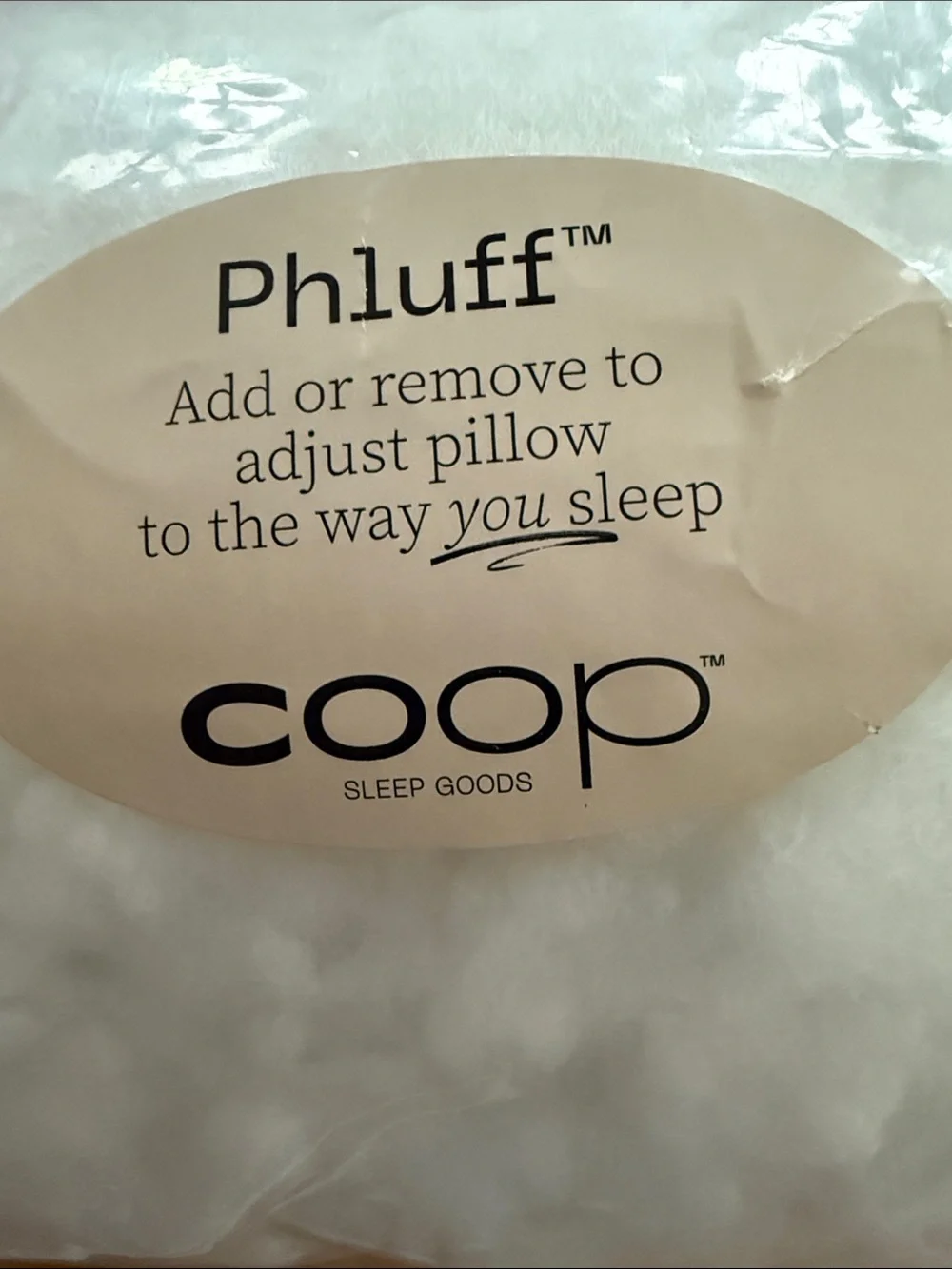 Coop Pillow Fill Refill. New.